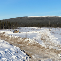 Road clearing and drill pad construction January 2022 program
