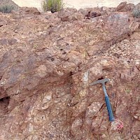 Francisca - South Gold Zone crackel breccia in sediments